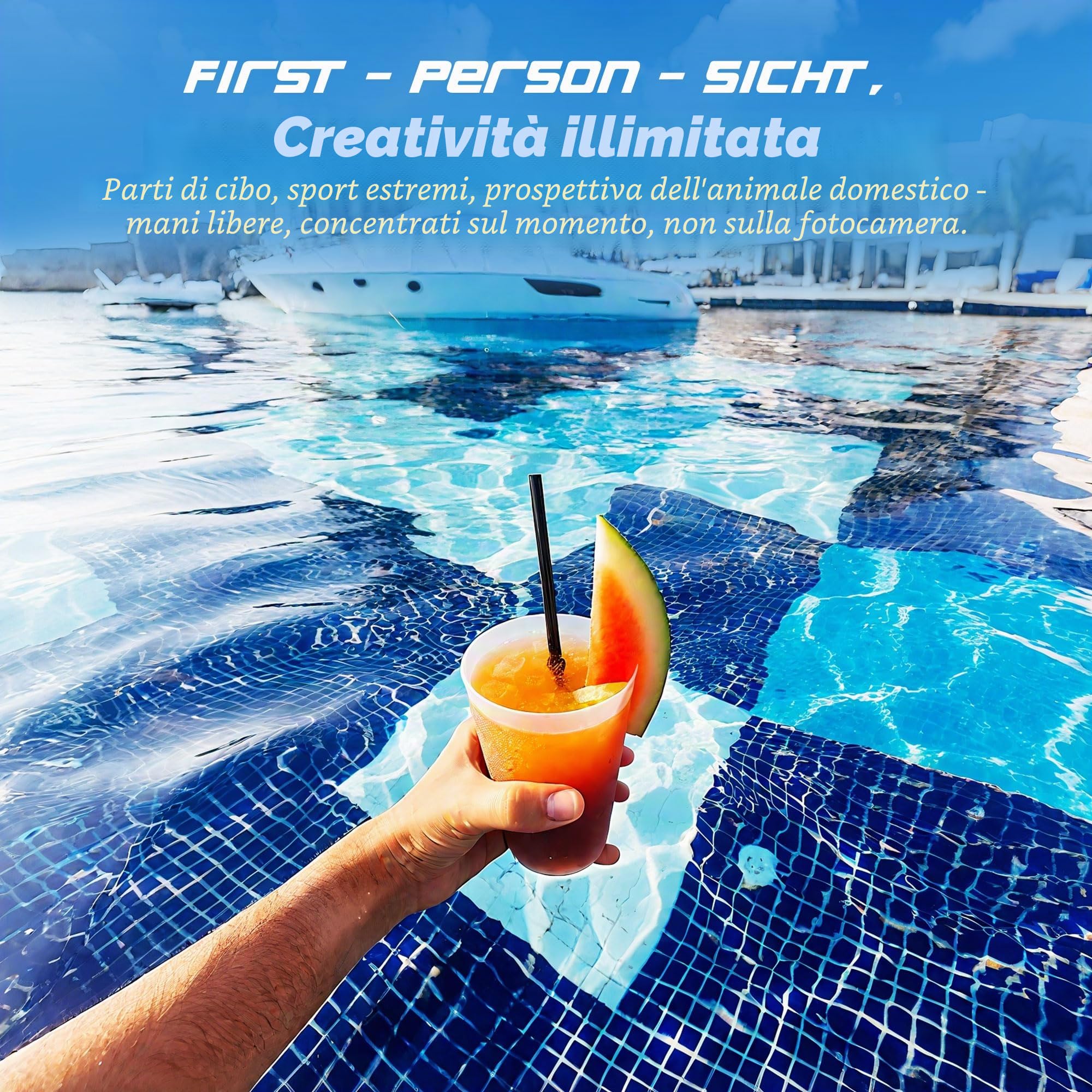 Action Cam Con 64G, 1080P Sport Camera, Bodycam Polizia Professionale, Fotocamera Sott'acqua 30M Videocamera, Mini Telecamera Dash Cam Videocamera, Fotocamera per Conferenze Viaggio