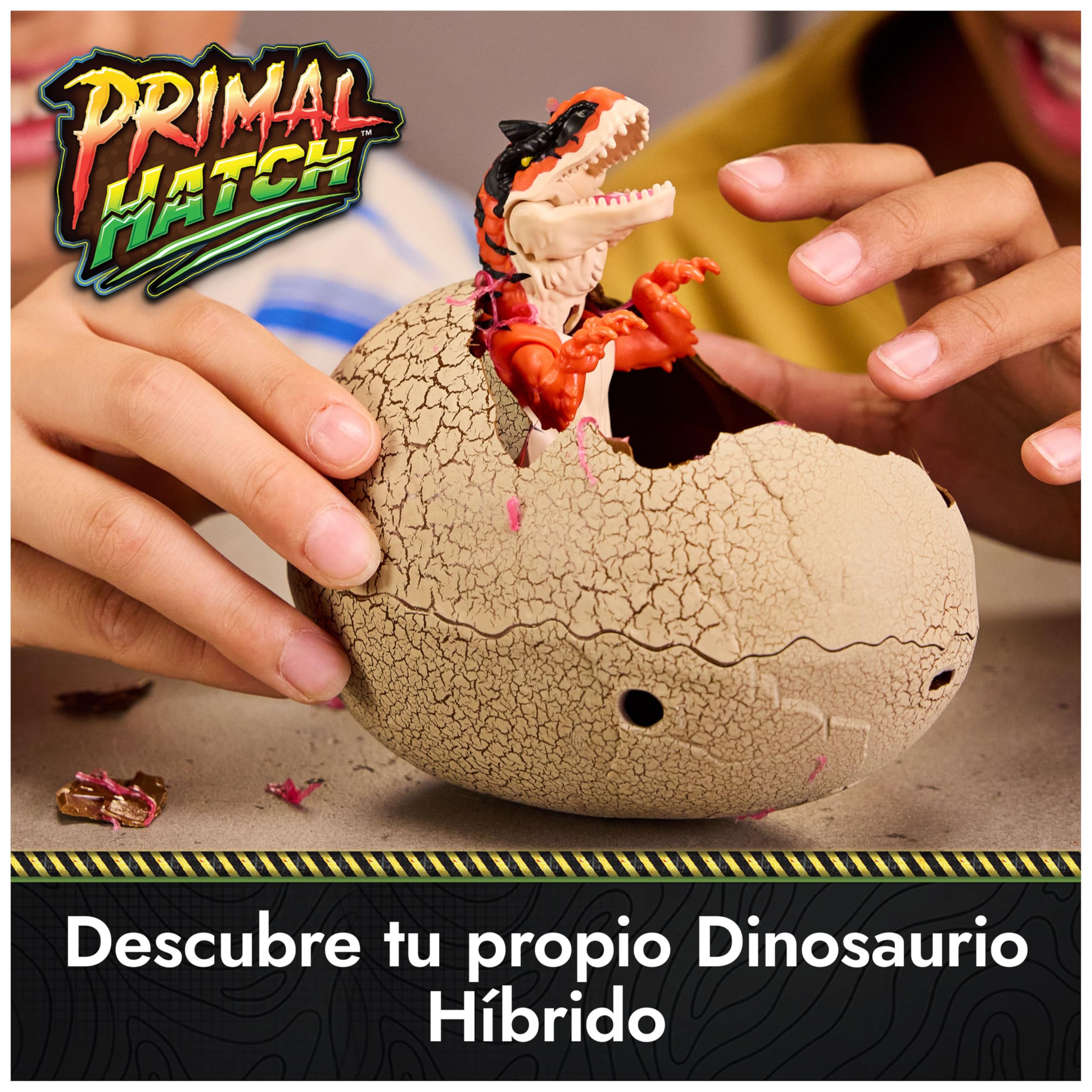 Dino Rising - Primal Hatch Criaturas Híbridas: Huevo Que Eclosiona con un Dinosaurio en su Interior, Hay 10 para Coleccionar - Juguetes Niños 5 Años - Regalo Niño 5 Años + - Dinosaurios Juguetes