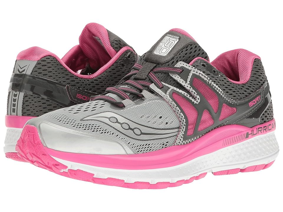 

Saucony Hurricane ISO 3 (Grey/Pink/White) Women's Shoes