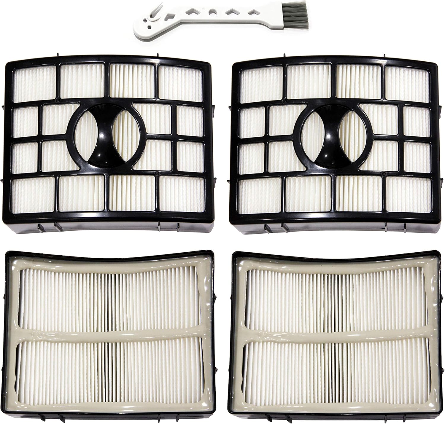 MaximalPower Replacement Filter Combo Packs for Shark NV750 & NV650 Series Rotator Pro Lift-Away Vacuums | Fits Part No. XFF650 & XHF650 for Floor Care (4 Filter Pack + Brush) MaximalPower Replacement Filter Combo Packs for Shark NV750 & NV650 Series Rotator Pro Lift-Away Vacuums | Fits Part No. XFF650 & XHF650 for Floor Care (4 Filter Pack + Brush)