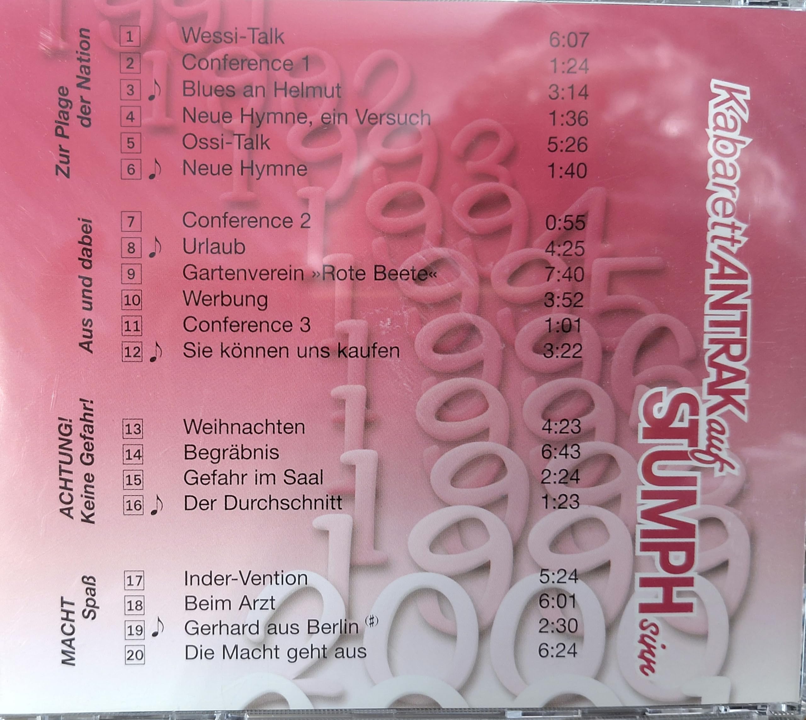 Best Of - 10 Jahre [Audio CD] Kabarett ANTRAK auf STUMPHsinn