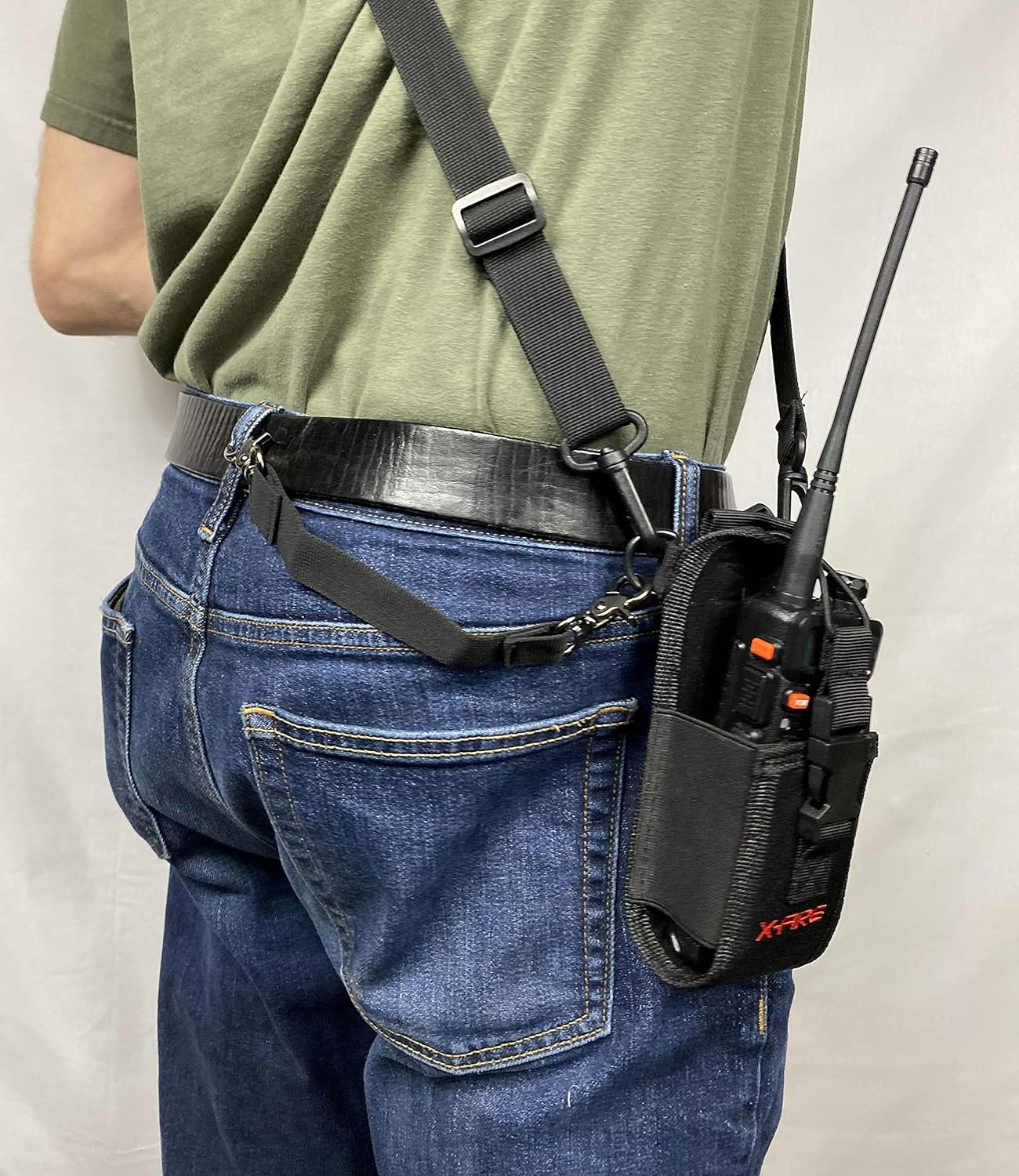 X-FIRE Radio Strap Firefighter Washable EMS EMT Shoulder and Duty Belt Holder Combo w/ Anti Sway Strap for Portable Tactical APX Two Way Ham Walkie Talkie Radios Scanner Fire LE Tactical Rescue : Electronics