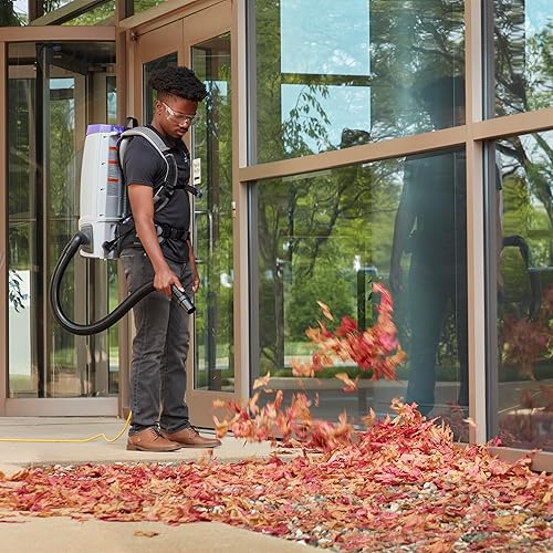 Miniatura 7 de ProTeam GoFit 10 - Aspiradora comercial de mochila con puertas sopladoras 107676, herramienta sopladora de 1.5 pulgadas y herramienta de superficie