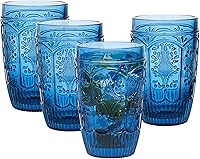 Vista 5 de Fitz & Floyd Tazas altas de caballete Fitz and Floyd, juego de 4, azul