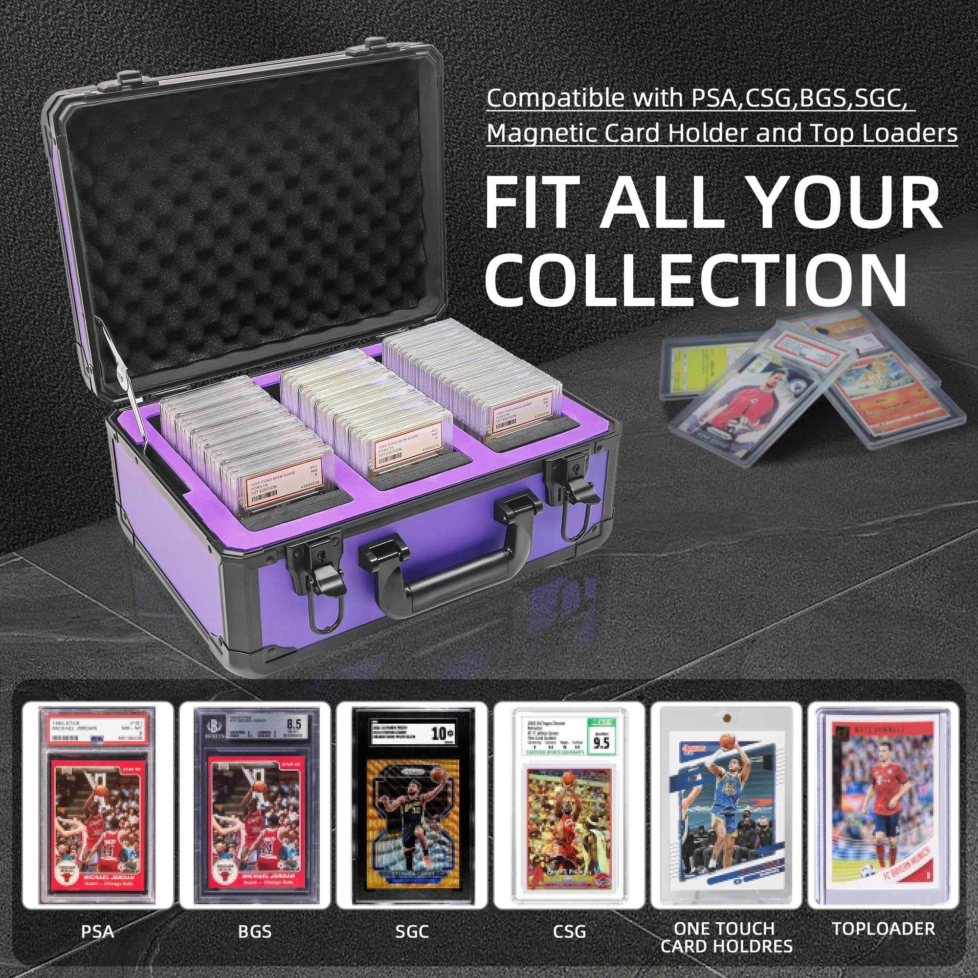 Amazon.com: UHZBTEC Graded Card Storage Box; Durable Sports, PSA