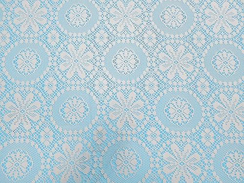 Miniatura 4 de Van Wyck Medallion - Mantel de encaje de punto pesado 60x104, color blanco