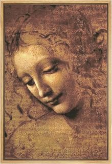 NWT Framed Canvas Wall Art: Italian Painter Style Woman Portrait, Rustic Pastel Colors, 16x24 Inch for Living Room Bedroom Office Decor