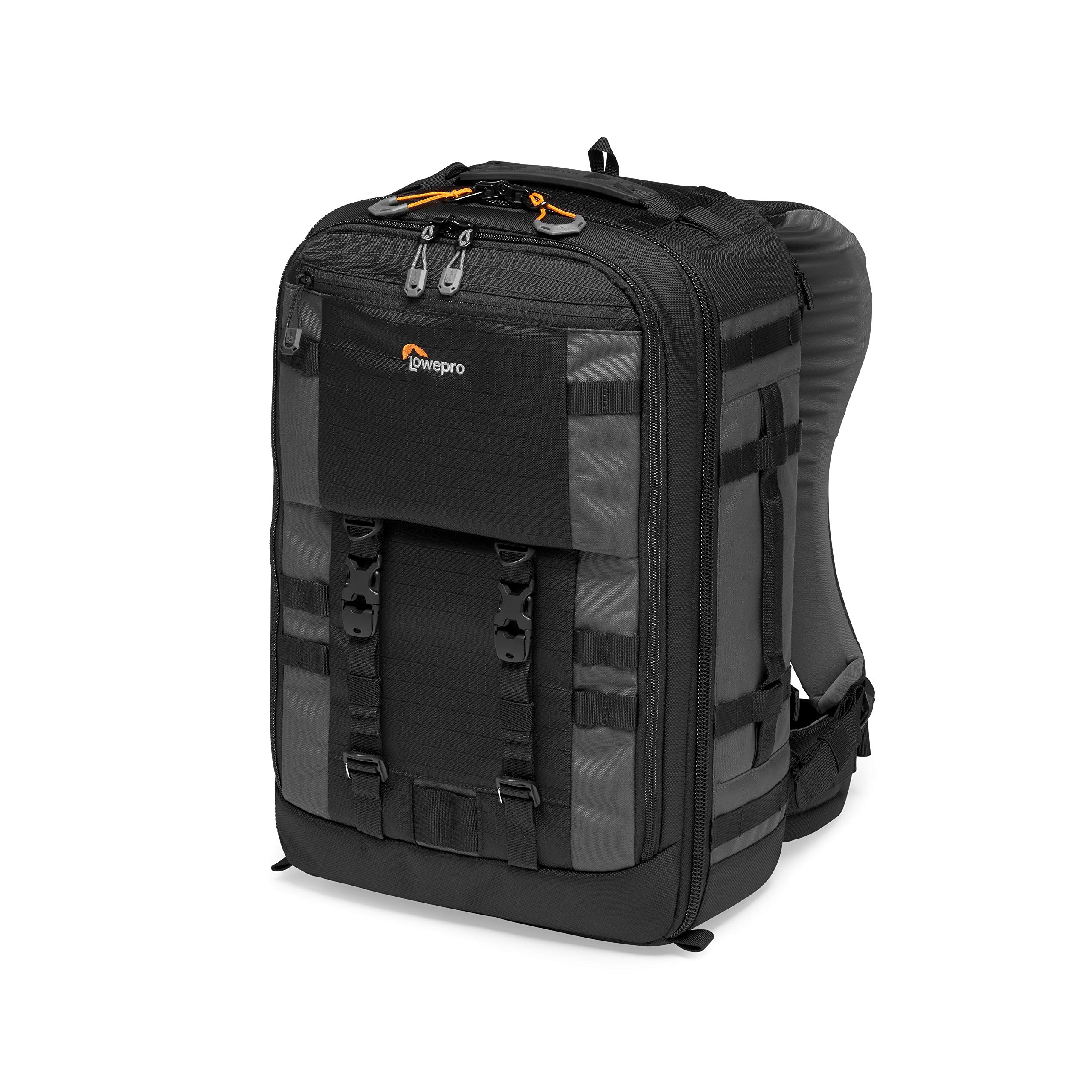 Lowepro Pro Trekker BP 350 AW II,Outdoor Camera Bag,Camera Backpack with Recycled Fabric,Fits 15” Laptop or Tablet,MaxFit Dividers,Weatherproof Cover, Mirrorless or DSLR Camera Case,Black or Dark Grey