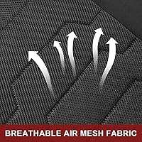 Vista 34 de CAROMOP Breathable Car Seat Cover 2 Front Seats, 3D Air Mesh Cloth Seat Covers for Cars, Universal Fit Automotive Car Interior Covers for SUV Vans
