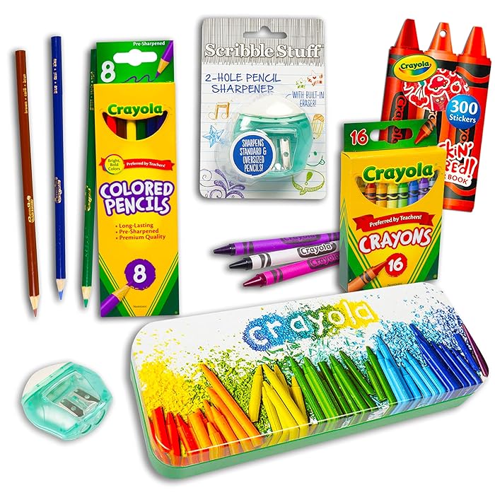Buy Crayola Coloring Set for Kids Ages 48 Crayola Colored Pencils