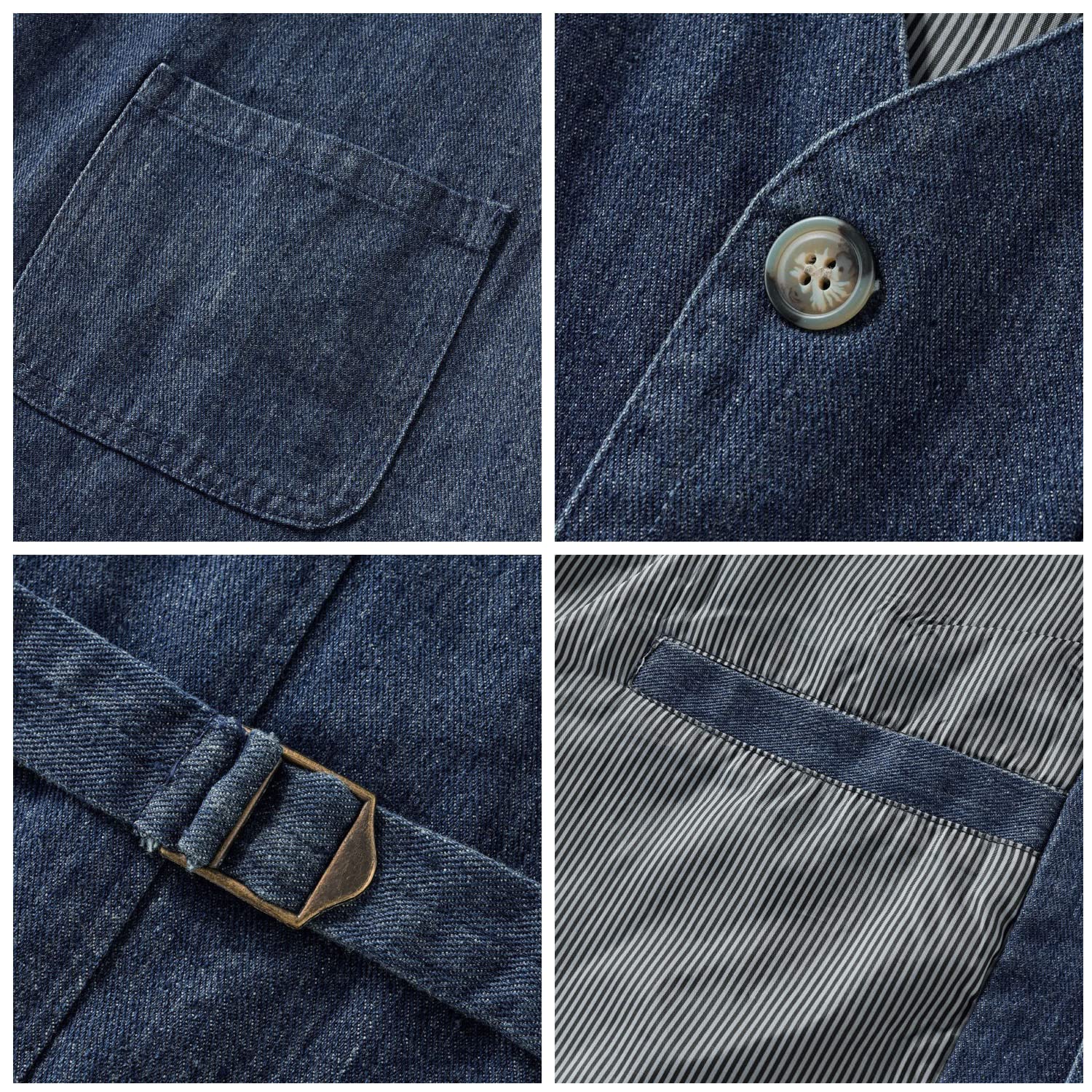 Chaleco Hombre Primavera Y Otoño Chaleco Vaquero Exterior Chaleco Casual Sin Mangas Chaleco Multibolsillos Chaleco Práctico Multifuncional