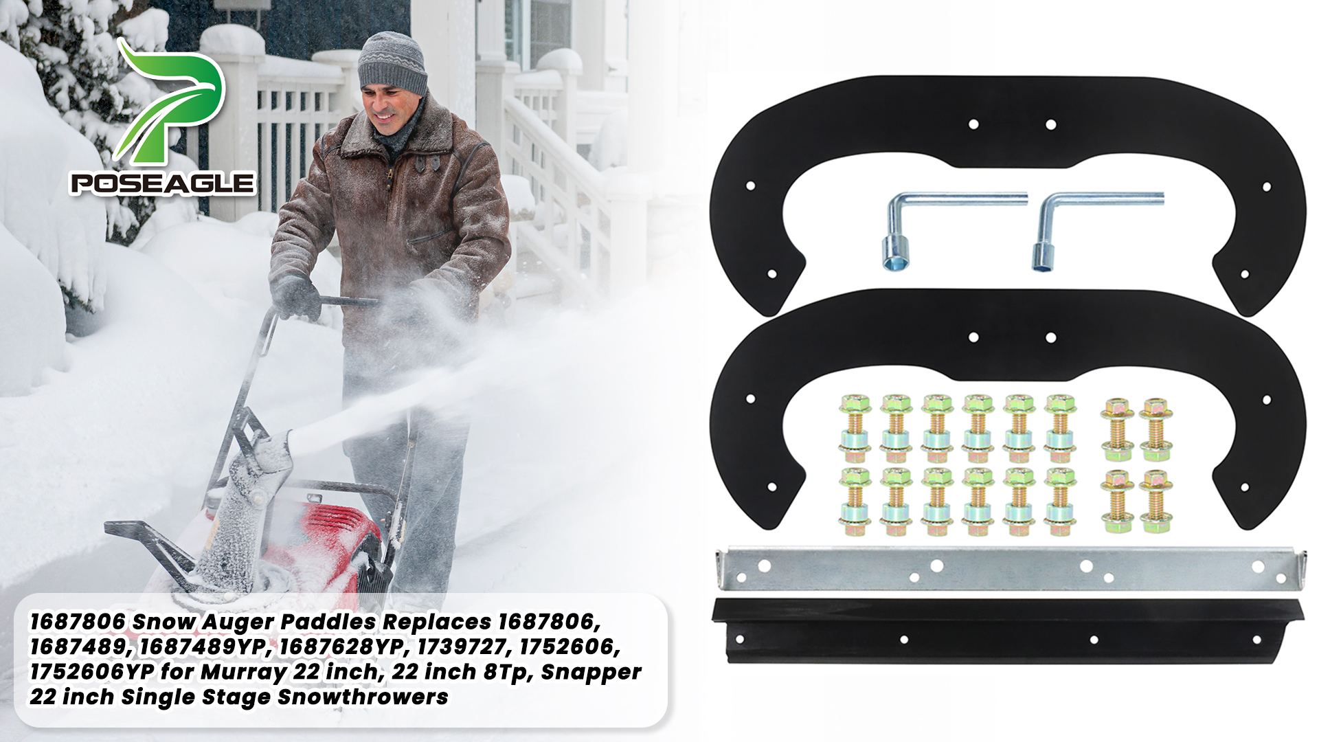 Snapper Snow Blower Parts Oregon 6-Piece Snow Thrower Paddle Set