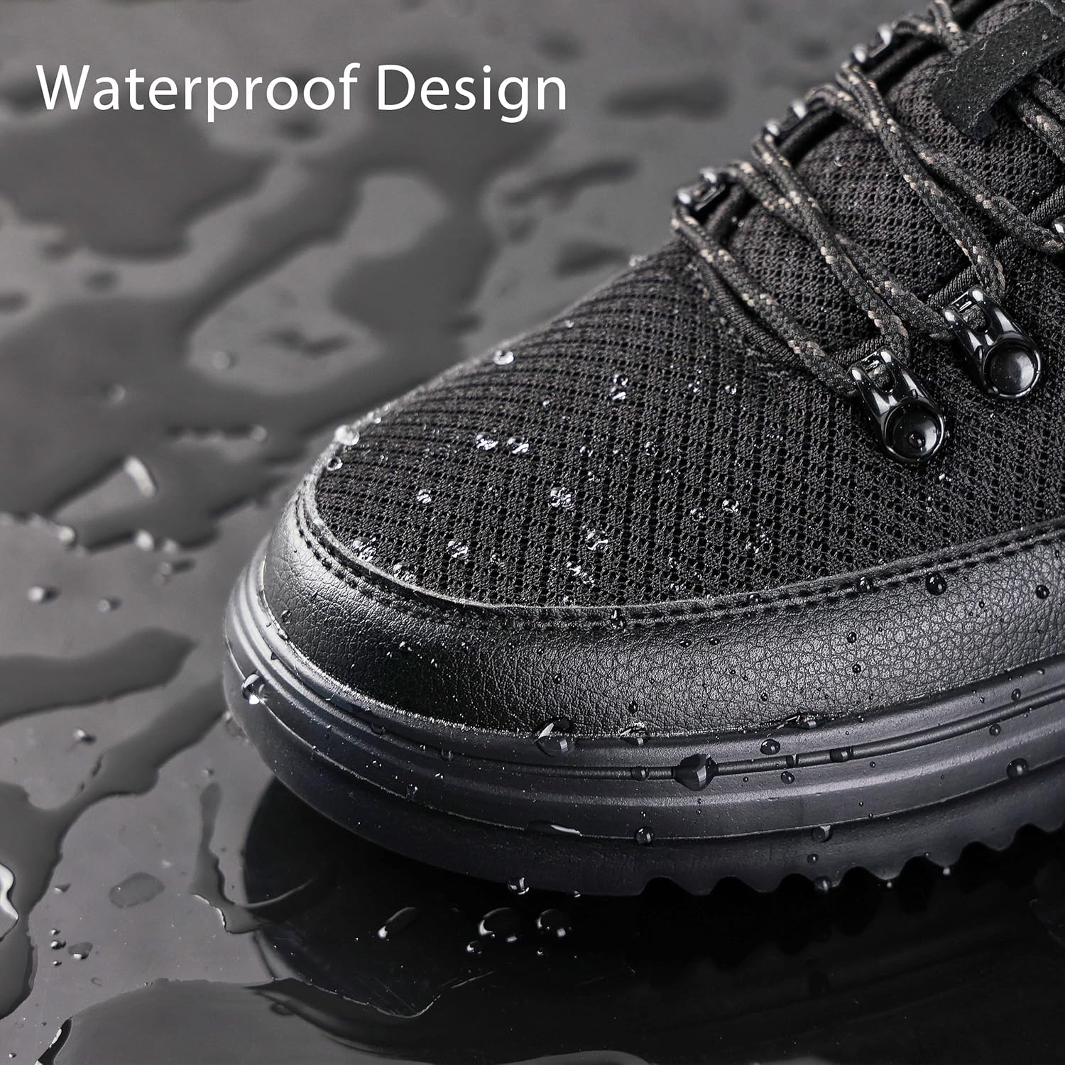 OrthoComfoot Men's Orthopedic Hiking Boots, Water Resistant Outdoor Walking Shoes for Plantar Fasciitis, Light-Weight Casual Sneakers for Ankle and Foot Pain Relief - Image 6