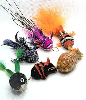 Litterboy Critter Pack Combo Something Fishy - Cat Mouse Toy Accessory Fits Popular Wand Toys