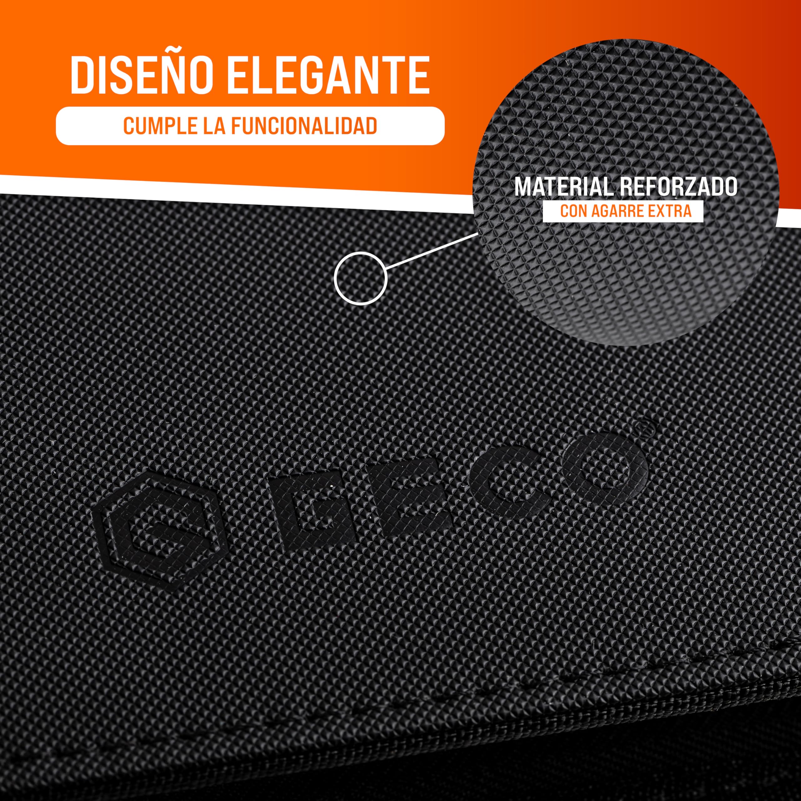 GECO Álbum Cartas Coleccionables 9 Bolsillos Premium con Cremallera – 540 Cartas – Archivador 30 Páginas Carga Lateral – Binder Trading Cards (Negro)