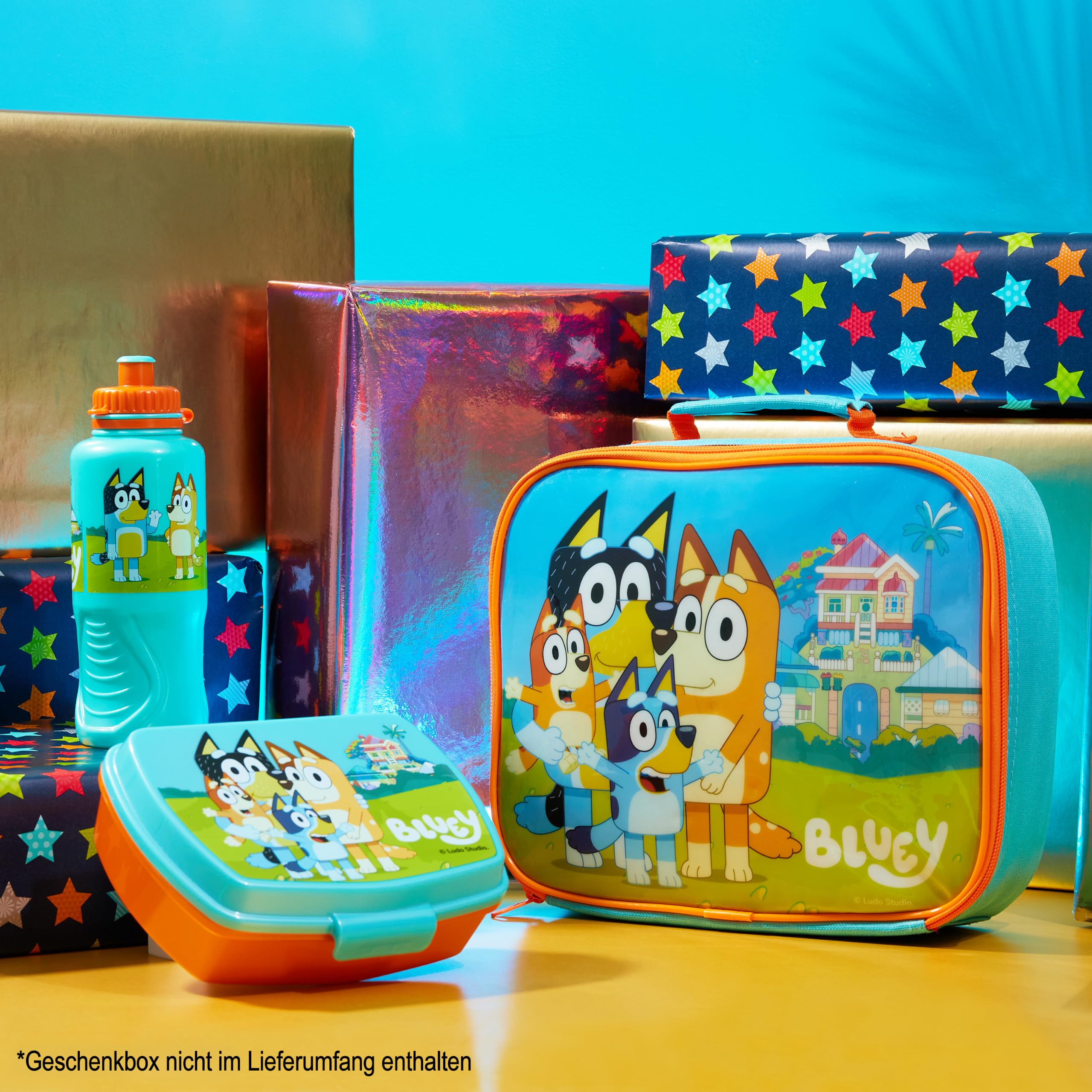 BlueY 3-tlg Kühltasche für Kinder Isolierte Kühltasche Mini mit Lunchbox und 430ml Wasserflasche Lunch Box