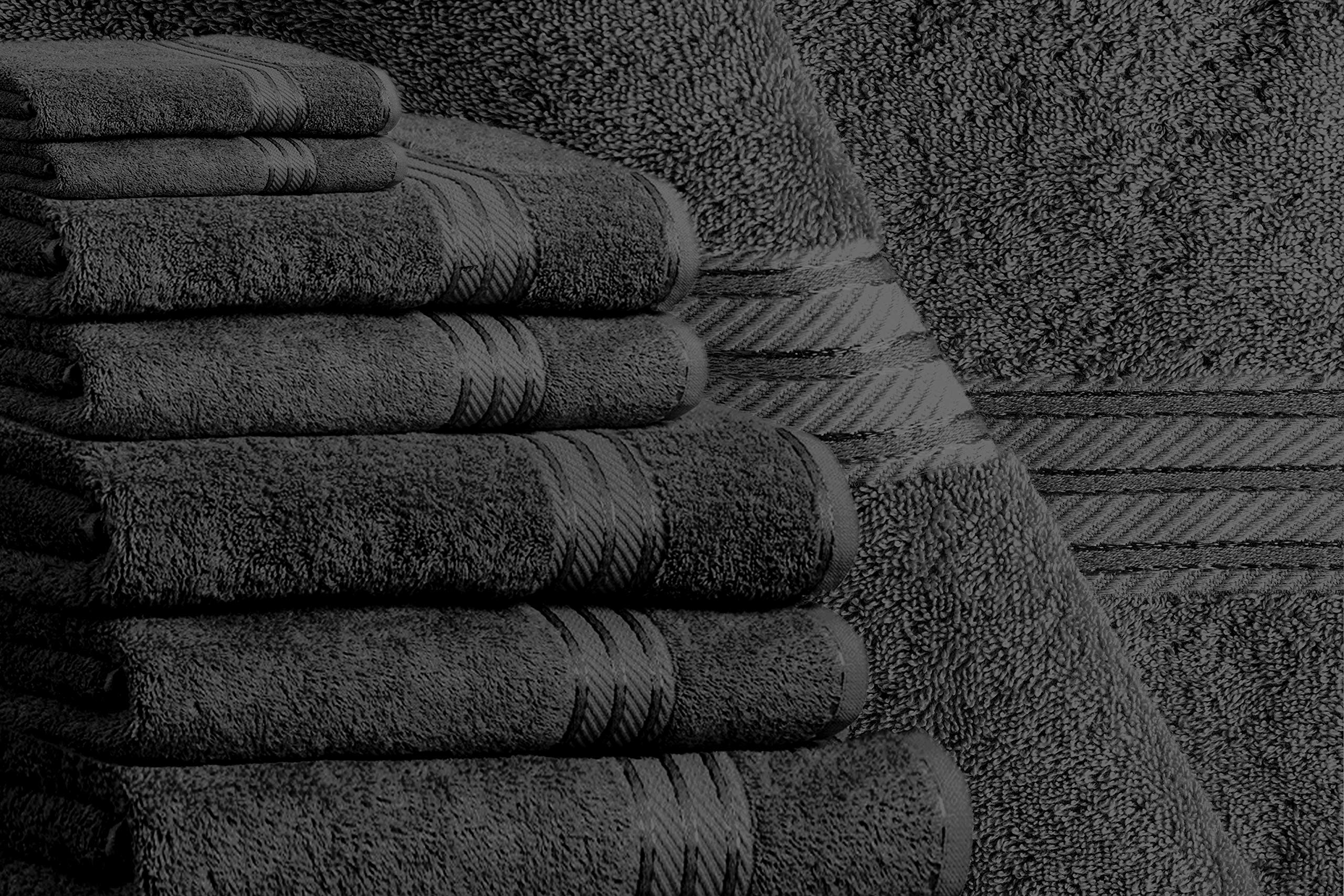Bentley Priory Linens Supreme XL Jumbo Bath Sheets for Bathroom 500GSM Super Soft Egyptian Cotton Pack of 2 Absorbent and Quick Dry HUGE Bathroom Sheets Towels Set 100 CM X 170 CM !!!cm (BLACK)