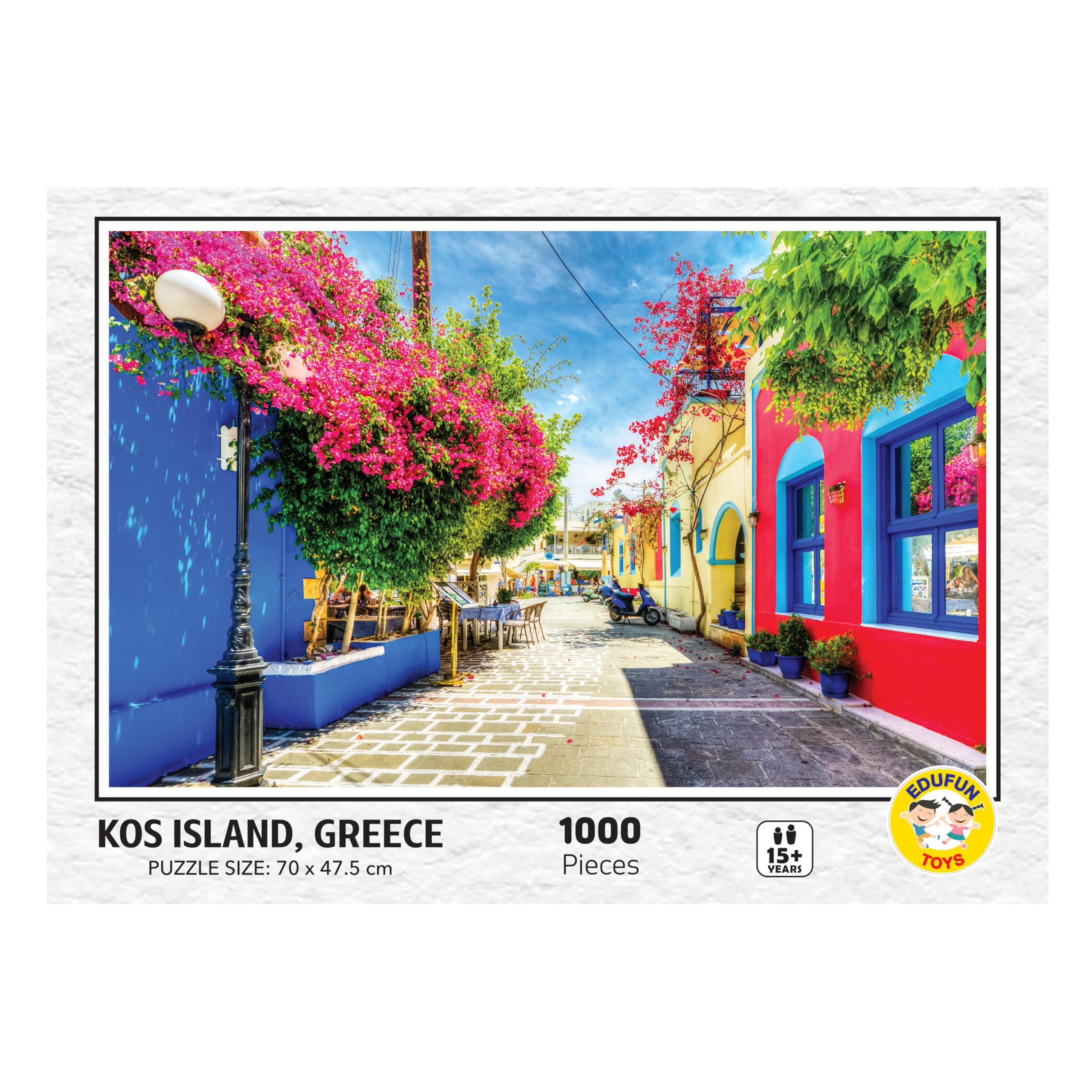 1000 Piece Jigsaw Puzzle | Kos Island Greece Challenging Scenic Puzzle | Brain Booster and Stress Relief Game, Gift for Puzzle Lovers | for Adults & Teens — Amazon image 4