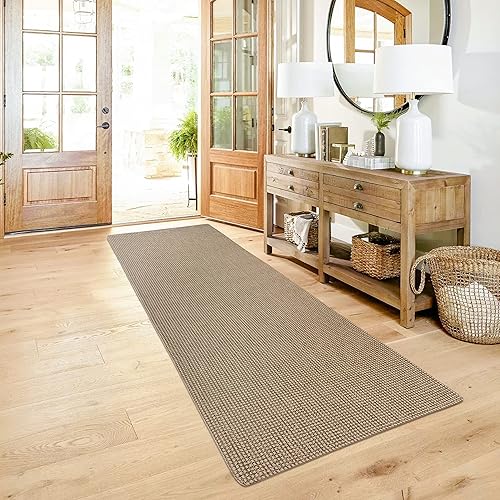 Miniatura 7 de KOZYFLY Alfombras de baño bohemias, alfombras de baño pequeñas, lavables, alfombras de yute bohemio, alfombras de cocina, alfombras de algodón