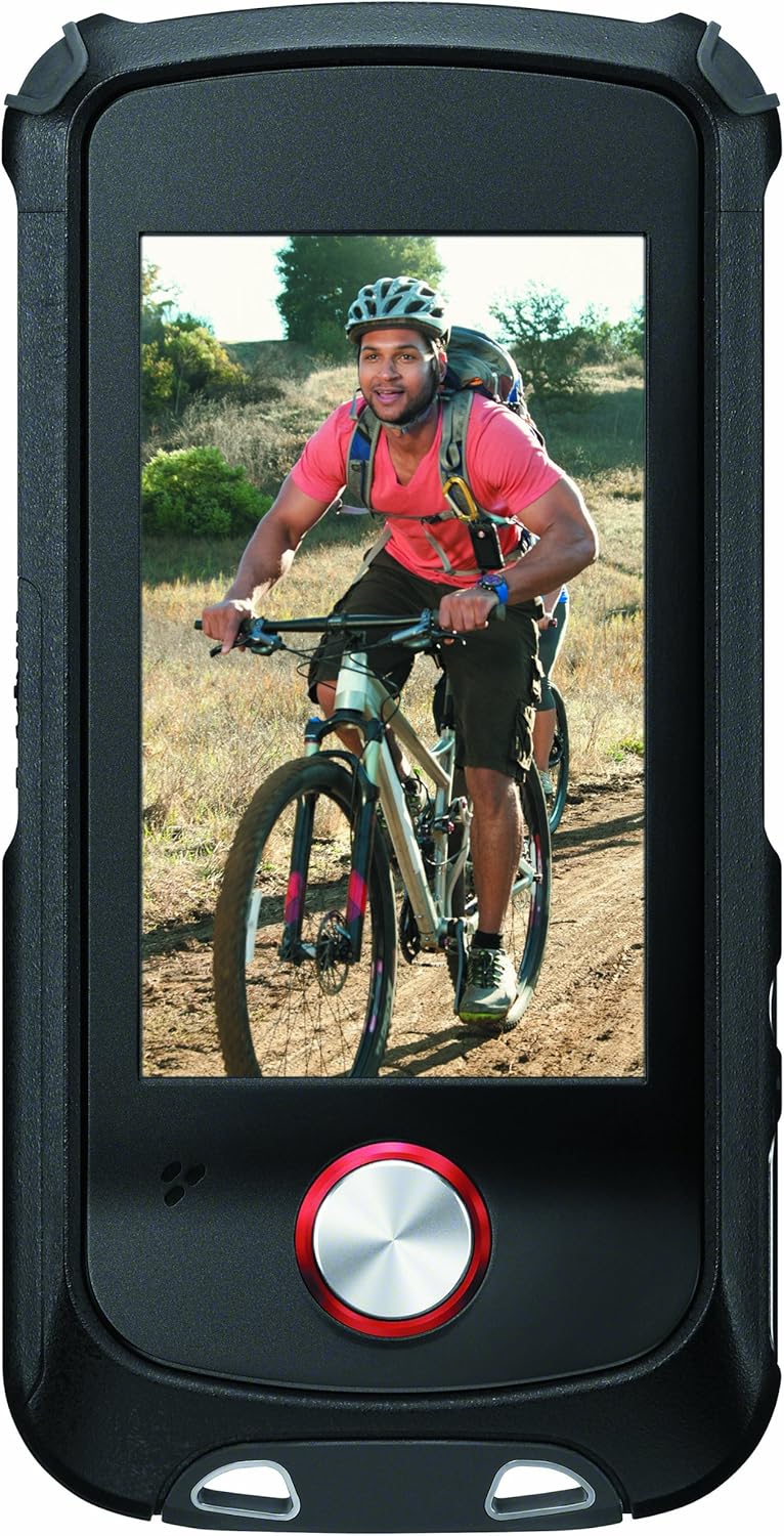 Sony Bloggie Sport (MHSTS22) Waterproof Video Camera with 4x Digital Zoom and 2.7-Inch Touchscreen LCD (Red) (New Model) (Renewed)