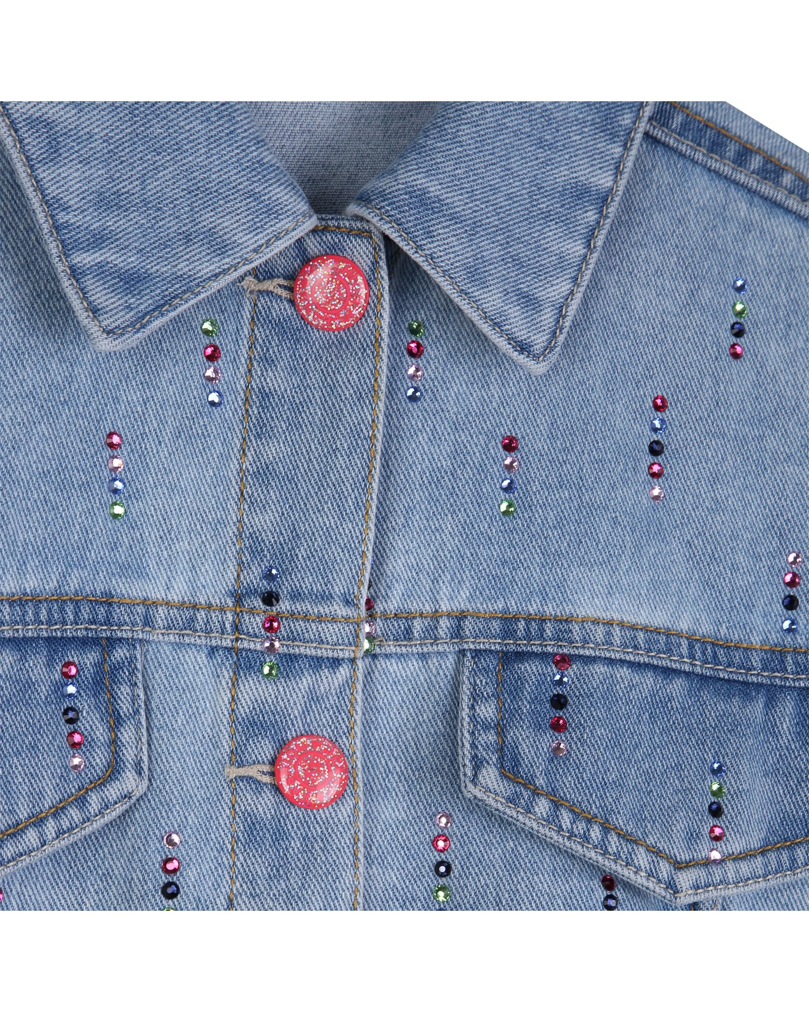 Billieblush Chaqueta vaquera para niña, azul, 10 años