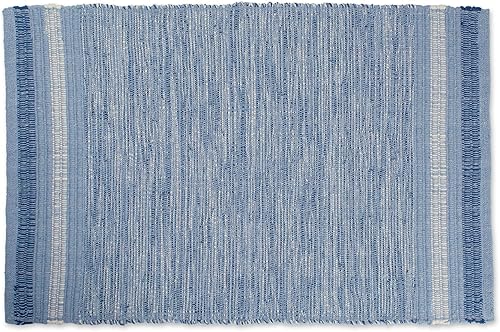 DII tapete contemporáneo y reversible para el área de cocina, sala de estar, entrada, lavadero y recámara. 2 x 3 pies, con rayas rojas y blancas