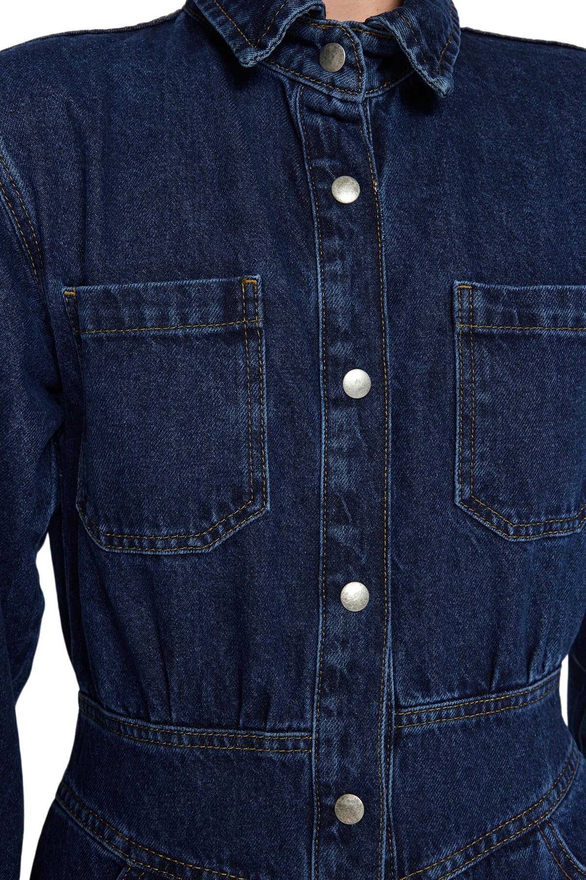 Trendyol Combinaison en Jean Uni pour Femme Salopette