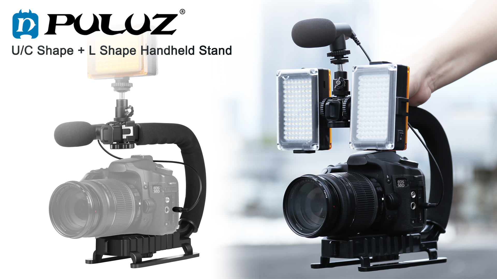 Amazon.com : PULUZ Video Action Handheld Stabilizer, U/C Shape