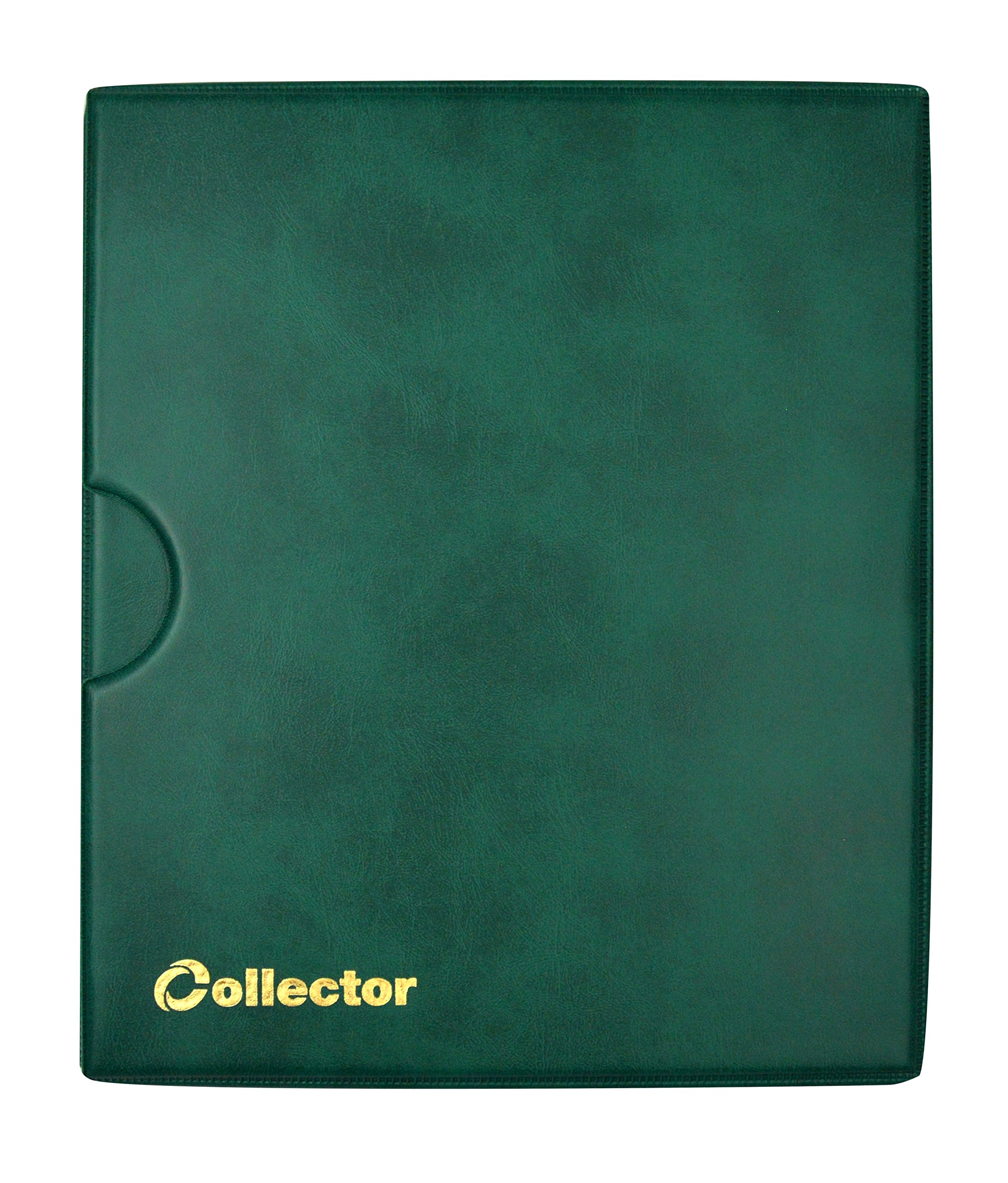 COLLECTOR - Album con custodia per banconote, 10 pagine e 10 divisori, capacità molto ampia (Verde)