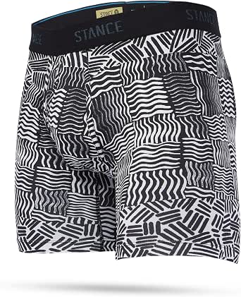 Stance Crosshatch Wholester Boxer Uomo – Nero, Taglia MD (Vita 31-34), Lavaggio A Mano, Design Creativo E Comfort
