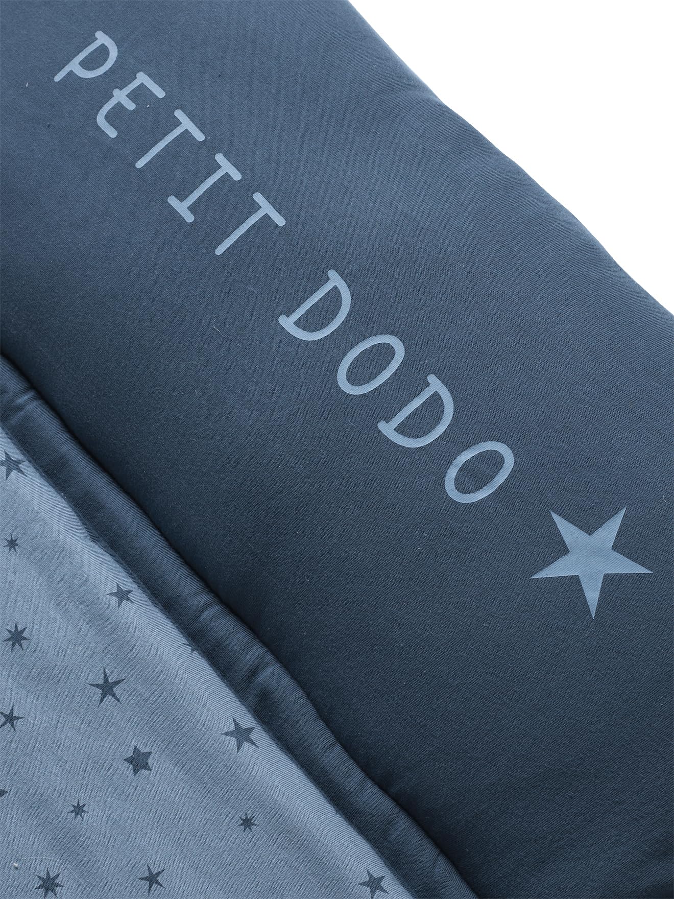 VERTBAUDET Minidodo Essentiels Kinderschlafsack blau bedruckt