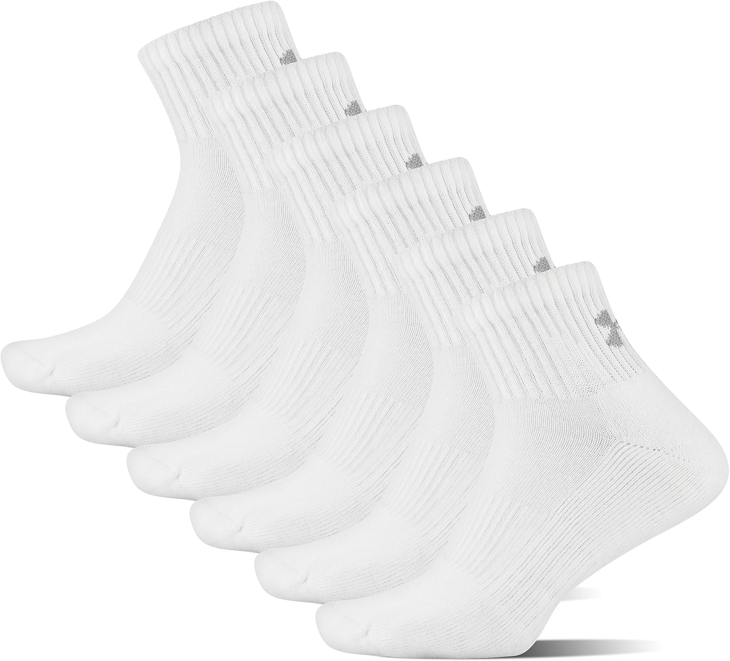 Under Armour Adult Cotton Quarter Socks, Multipairs