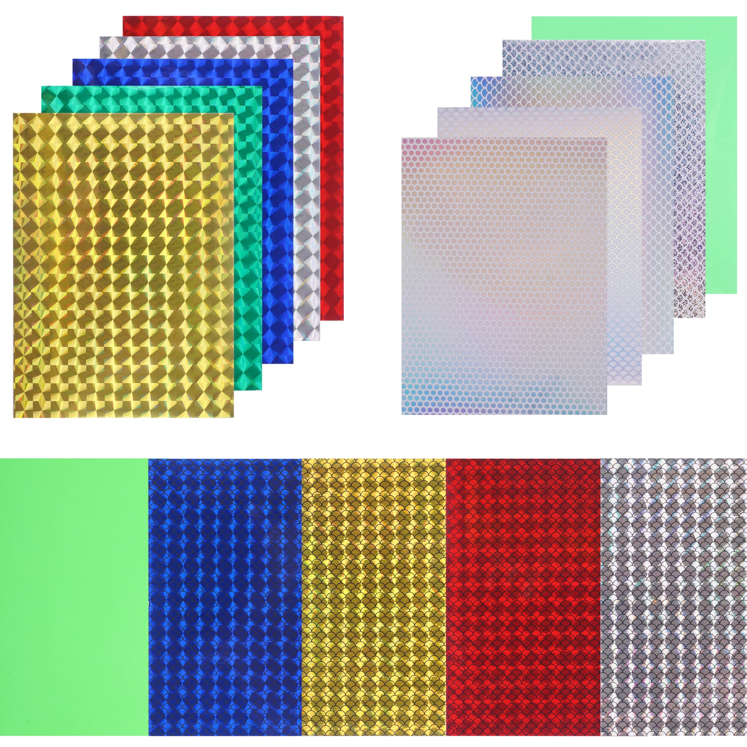 Fishing Lures Tape Reflective Fish Scales Sticker Holographic Adhesive Film Flash Lure Tape for Fishing Lure Making DIY Crafts Tool : Sports & Outdoors