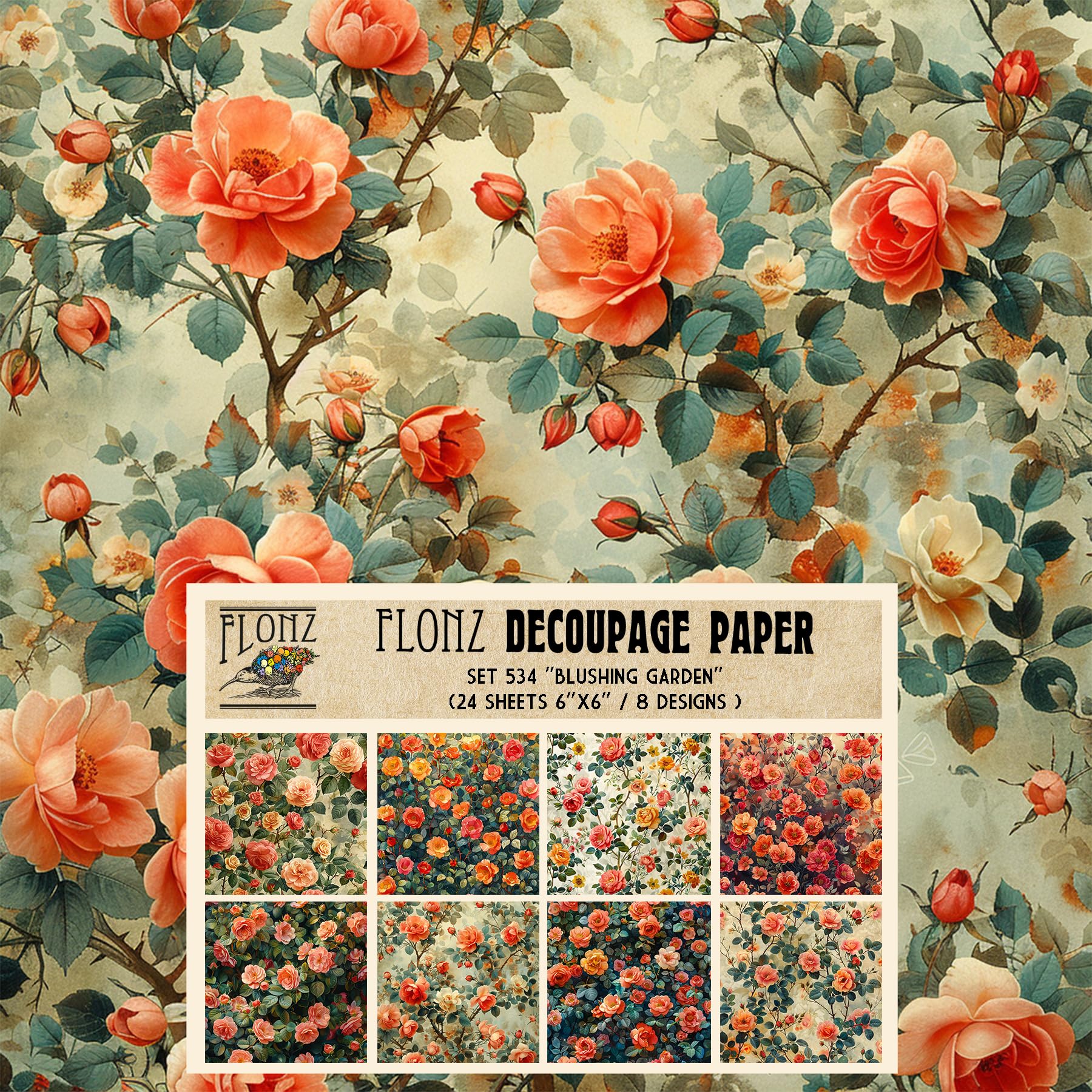 Decoupage Paper Pack (24 Sheets 6