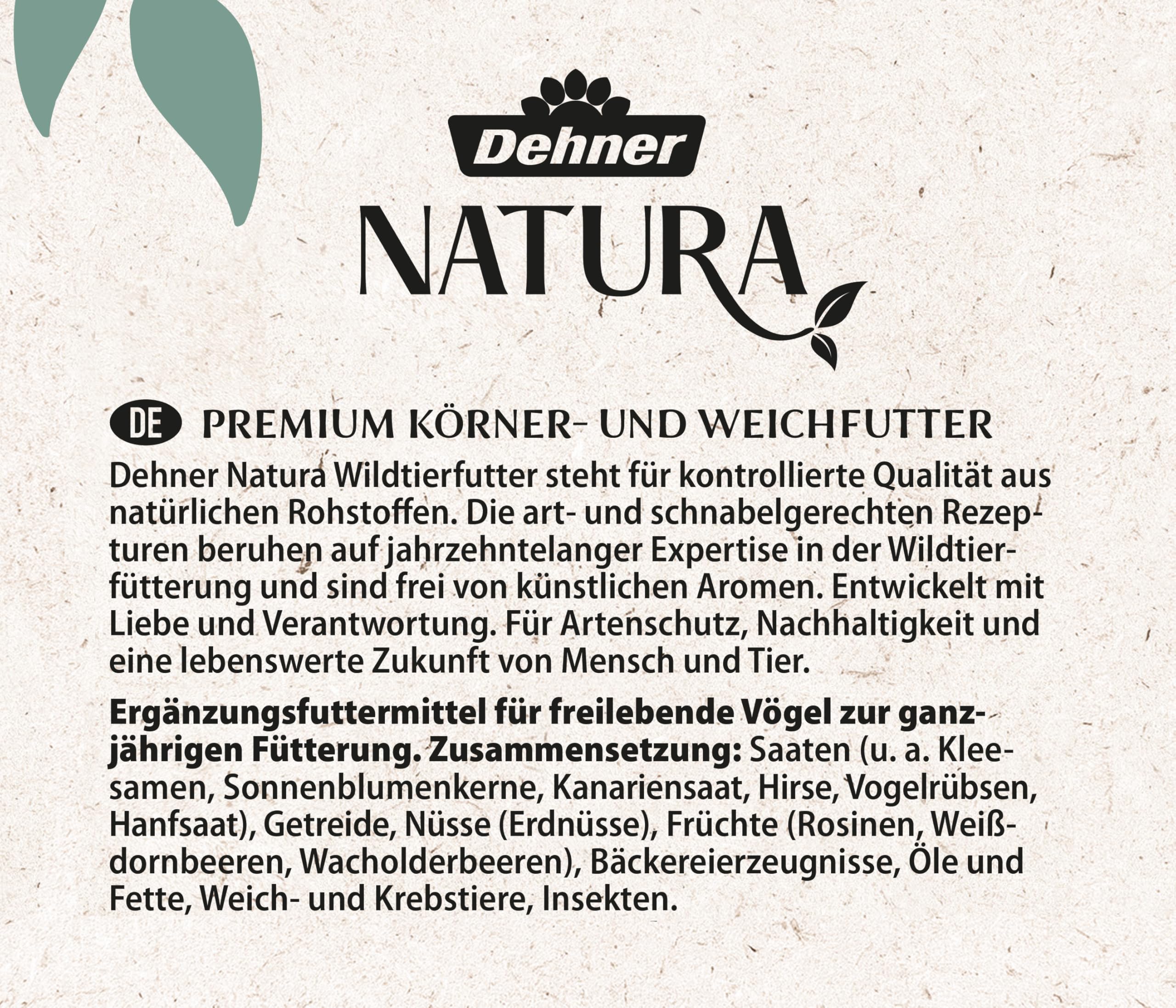 Dehner Natura Premium Mangime per Uccelli Selvatici, Cereali e mangime Morbido, 5 kg