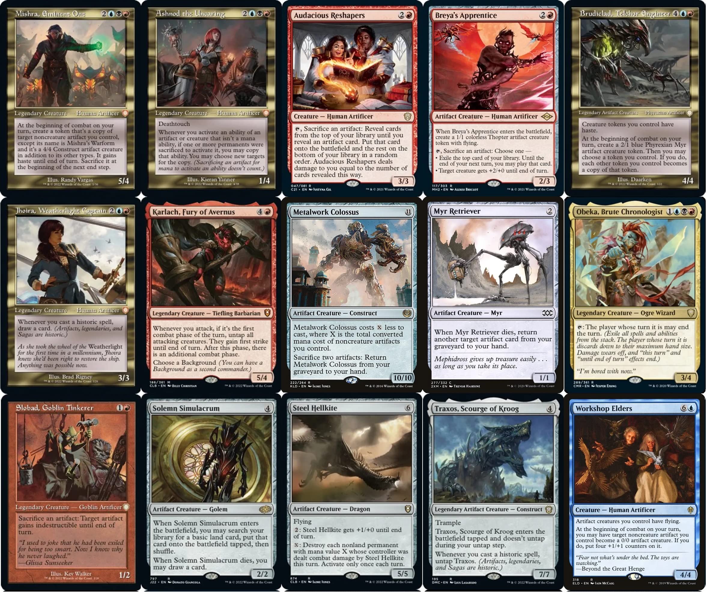 Amazon.com: MTG Decks & More Compatible with Magic: The Gathering: Elite  Commander Mishra Artifacts Deck - Grixis - Blue Black Red - EDH - Mishra,  Eminent One - 100 Card - Custom