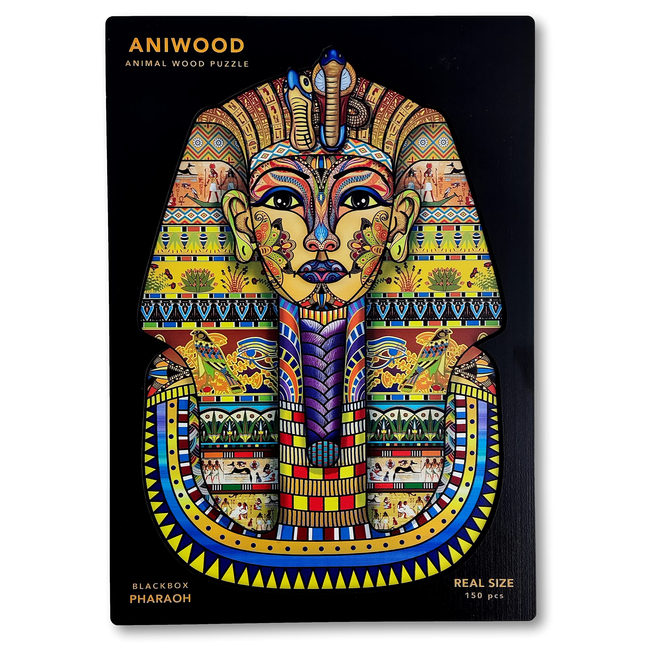 ANIWOOD Puzzle de Madera de Animales. Tapa troquelada, Caja a tamaño Real del Puzzle. 3 Modos de dificultad, Elemento Decorativo. Piezas únicas Originales de Animales (Medium, Caballito de Mar) — view 15