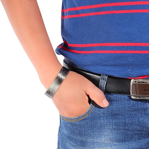 Miniatura 3 de Earth Therapy IRON DIAMOND - Pulsera magnética curativa para hombre, recuperación de lesiones, estilo vikingo nórdico steampunk, ajustable, para