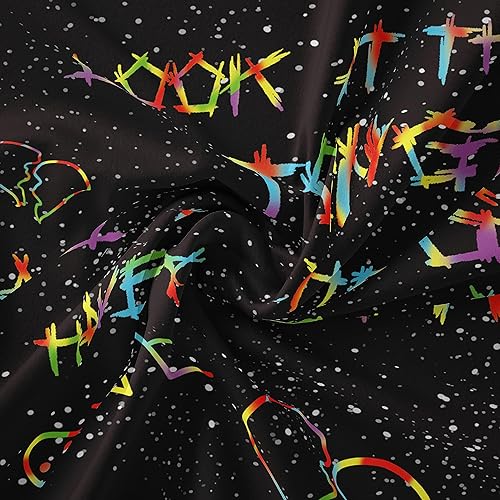 Miniatura 5 de Jhdstore Blacklight Lil Peep - Tapiz de pared de rapero, tapiz de pared Lil Peep, tapiz de estrellas blancas y negras para dormitorio, dormitorio,