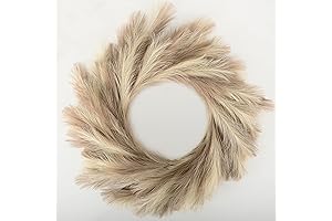 Pampas Grass Wreath, Natural Farmhouse Boho Wall Decor