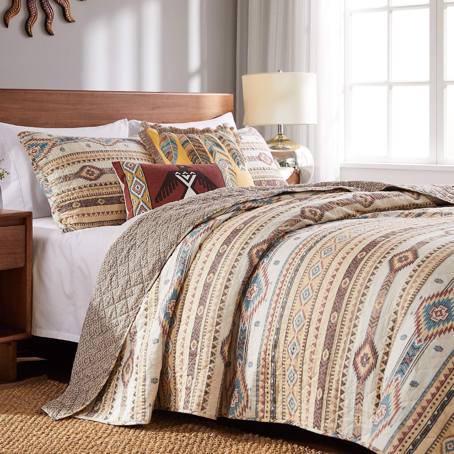Barefoot Bungalow Phoenix Quilt Set, 2-Piece Twin/XL, Tan