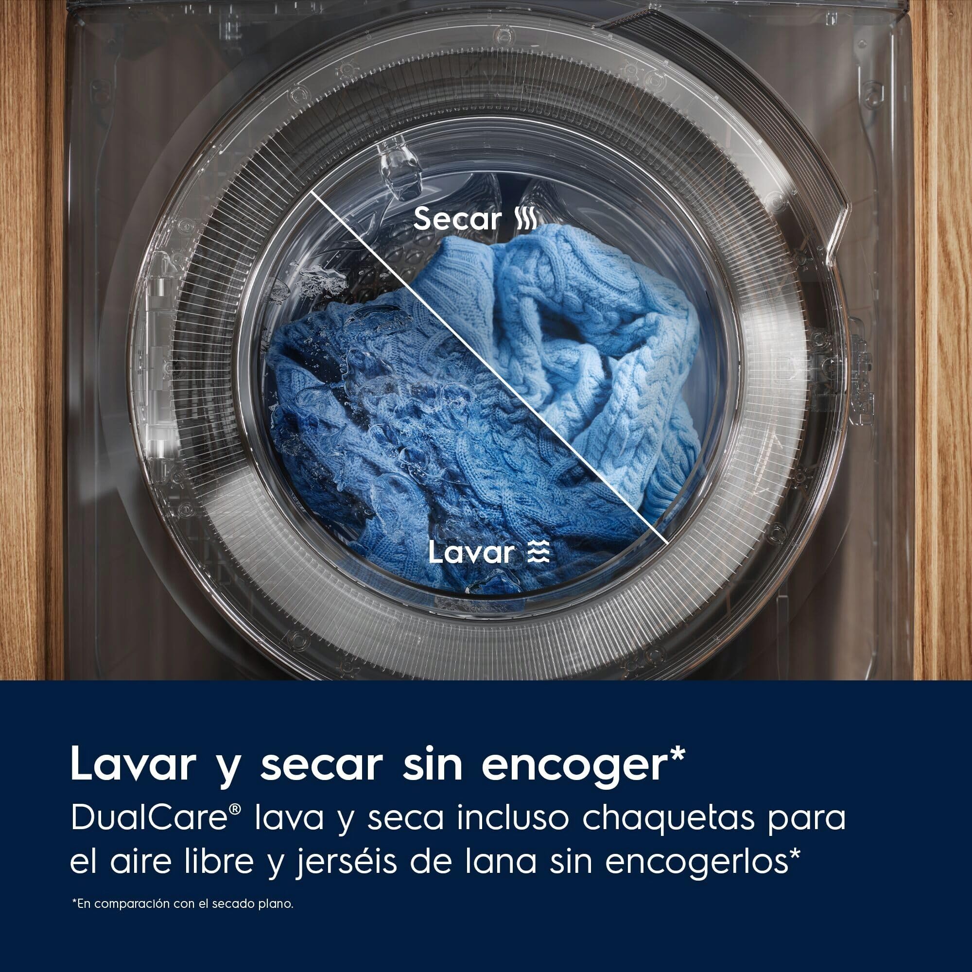 Electrolux EWI7216O2B - Lavadora Secadora Libre Instalación Serie 700 SteamCare, 10/6 kg lavado/secado, Lavasecadora con DualCare, SensiCare+, 1.600 rpm, Motor Inverter, Blanco