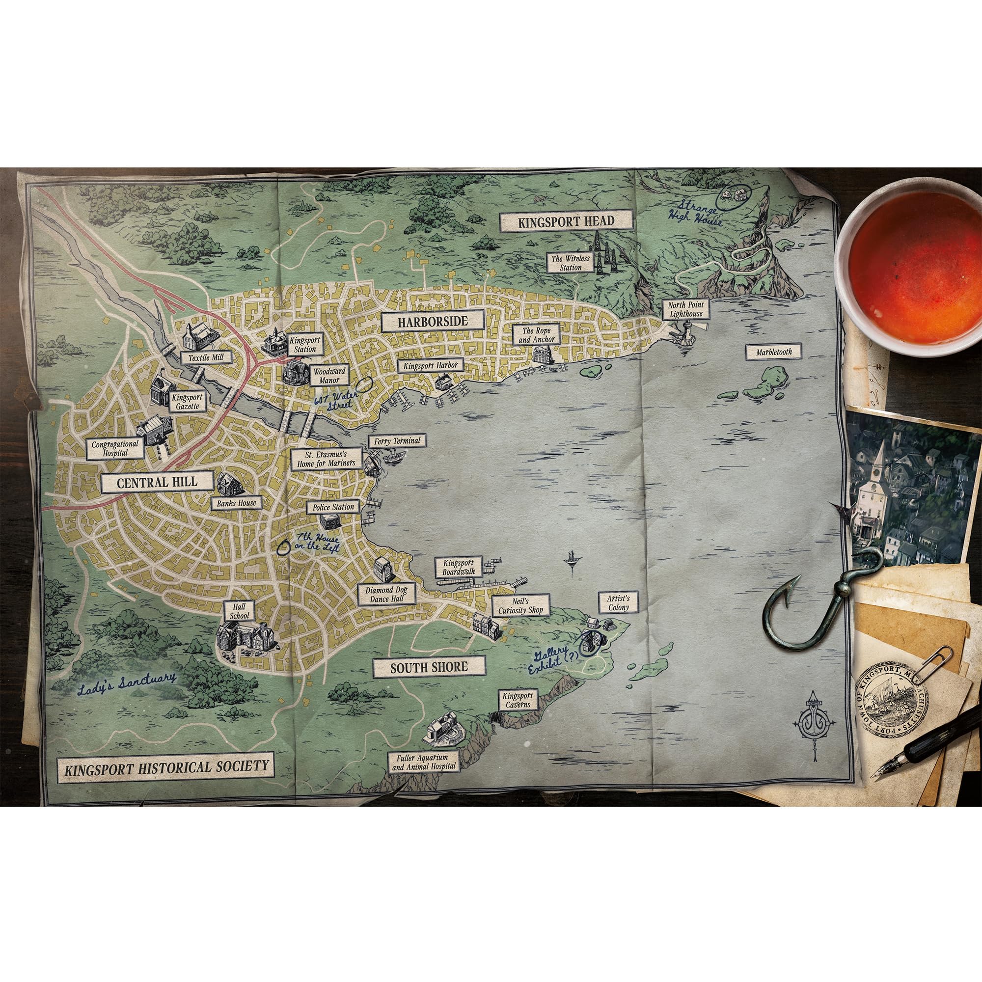 Asmodee Arkham Horror The Roleplaying Game Dreams of Kingsport - Guía de configuración - RPG inmersivo para niños y adultos, a partir de 14 años, 2-6 jugadores, más de 1 hora de tiempo de juego