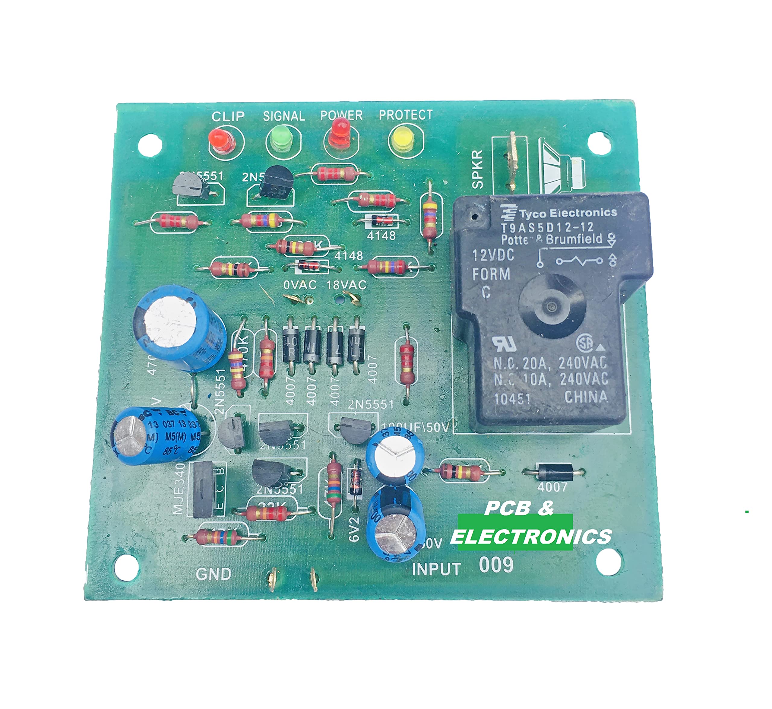 Lake People ASSA F49 アウトボード PCB and Electronics12V Speaker Protection Board with 4 Led for