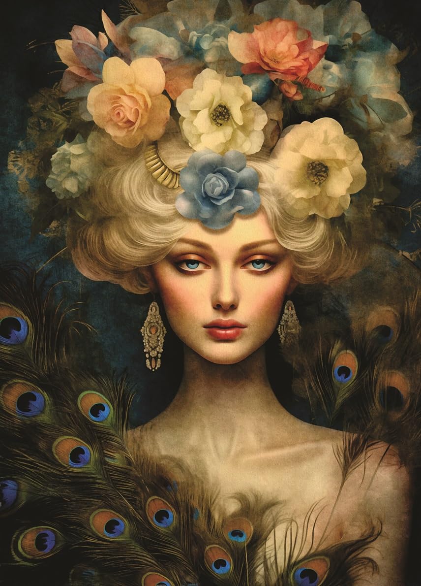Carta di riso Ritratto di donna Nordica, 29 x 40cm (1pc) - per decoupage di poster per mobili da CRAFT KREATIVELY