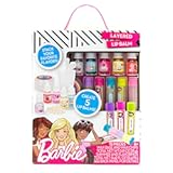 Horizon Group USA Barbie Make Your Own Layered Lip Balm Kit, DIY 5 Custom Lip balms by Mixing Flavors Like Vanilla, Strawberry, Watermelon & Tropical Punch, Multicolored