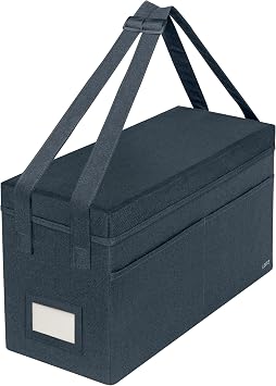 Leitz 16 Inch Laptop Bag, Foldable Office Bag with Lid, 3 Compartments, Grey, 67230089