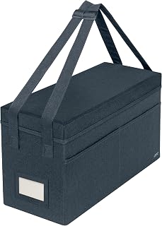 Leitz Arbeitstasche mit Deckel, Faltbare 16 Zoll Laptoptasche, Organizer mit 3 Fächern, Bürotasche für Damen und Herren, Notebook-Tasche für Schule und Home Office, Verstellbare Griffe, Grau, 67230089