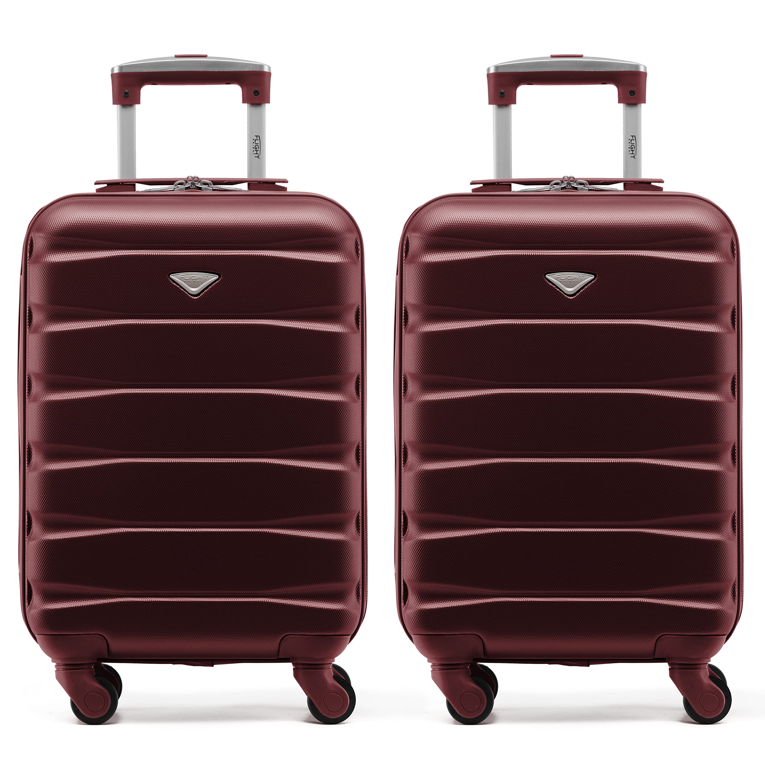Flight Knight Suitcase Set of 2 Lightweight 4 Wheel ABS Hard Case Cabin Carry On Hand Luggage Approved for Over 100 Airlines Including easyJet, British Airways, Ryanair & Many More 55x35x20cm — view 157