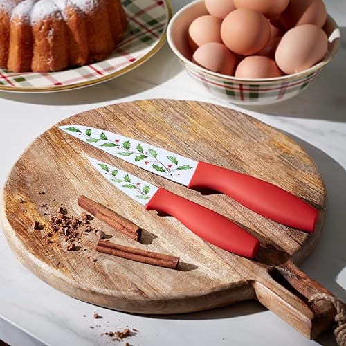 Miniatura 4 de LENOX 895034 Cuchillos estampados navideños, juego de 4